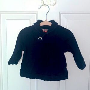 Baby Gap Navy Blue Shawl Collar Sweater Pullover Size 3-6 Months